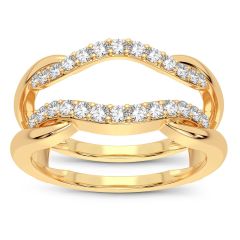 14K 0.33CT Diamond Ring Guard - 48861